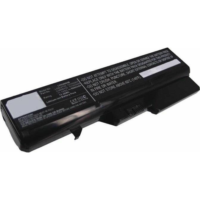 CoreParts Laptop Battery for Lenovo (1 Zellen, 6600 mAh), Notebook Akku, Schwarz