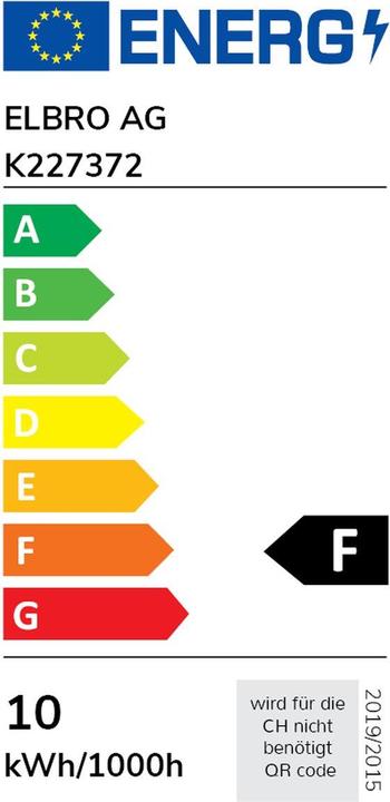 Label énergétique Elbro Projecteur à LED PIR (750 lm, IP54)