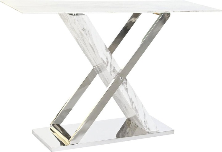 Actual product image DKD Home Decor Console White Grey Silver Crystal Steel 120 x 40 x 75 cm (120 x 40 x 75 cm)