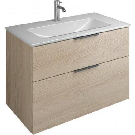 Thumbnail - burgbad, Badmöbelset, Eqio Glas-Waschtisch inklusive Waschtischunterschrank, Breite 920 mm