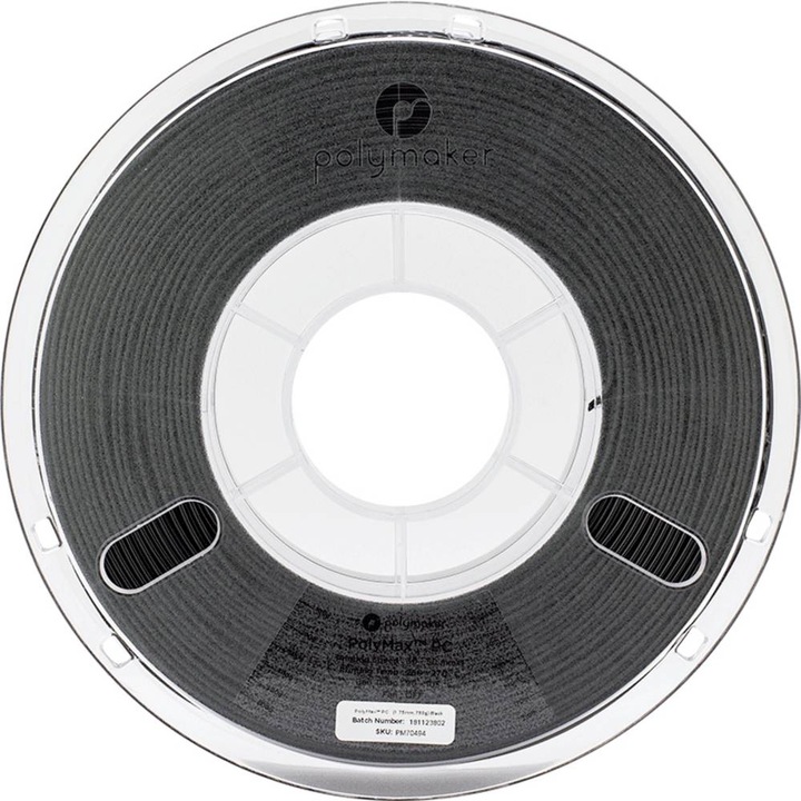 Immagine prodotto Polymaker PC02001 Polymax Tough Filament PC (Policarbonato) alta rigidità, colpo (Carbonio, 1.75 mm, 750 g, Nero)