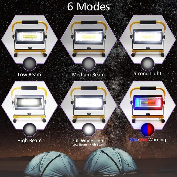 Actual product image Sylstar Construction spotlights (7000 lm)