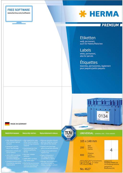 Image du produit HERMA Étiquettes d'expédition A4
