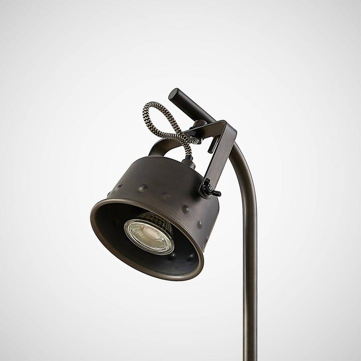 Actual product image Lindby Rubinjo table lamp Wood/Black (GU10)