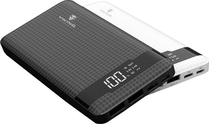 Actual product image Viking Powerbank PN-961 10000 mAh Black (PN961B) (10000 mAh, 18 W, 37 Wh)