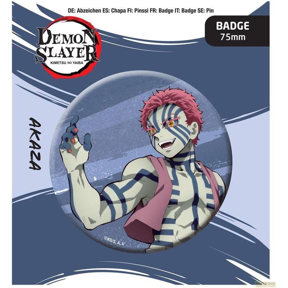 POPbuddies Demon Slayer: Kimetsu no Yaiba Ansteck-Button Akaza