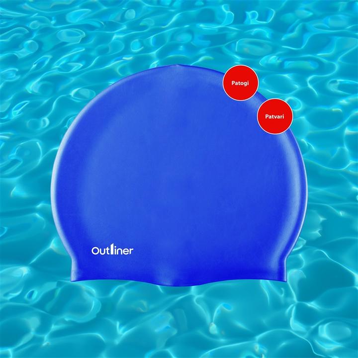 Actual product image Outliner Swimming Cap Blue Fsswm-006