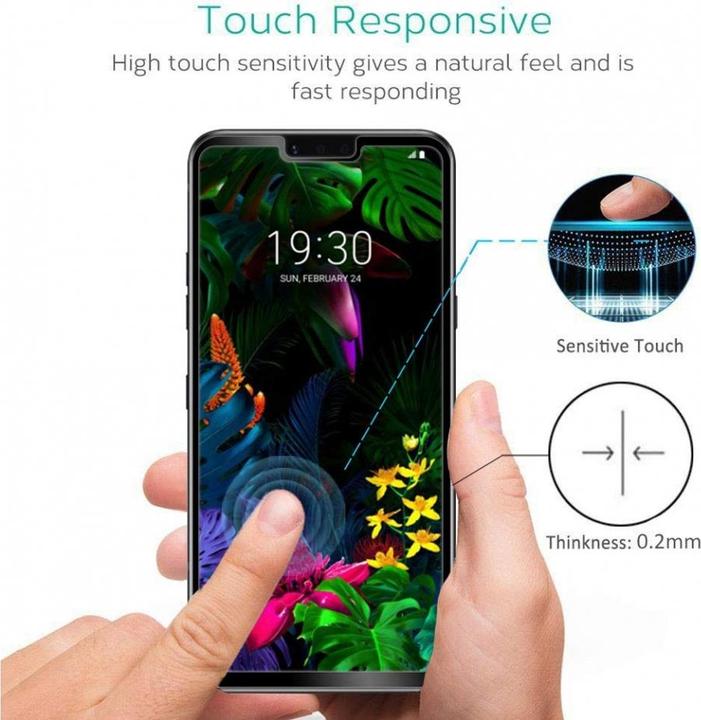 Immagine prodotto Screenguard LG G8 ThinQ Pellicola di vetro protettiva a schermo intero 2.5D 9H (1 Pezzo/i, G8 ThinQ)