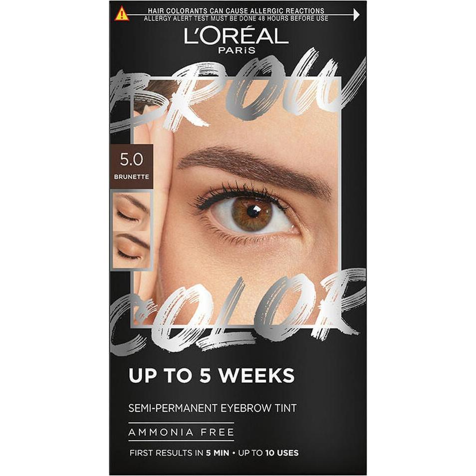 L'oréal Paris , Polvere Per Sopracciglia, L'oreal Brow Tint Henna Sopracciglia 5.0 Brunette 15Ml (5.0 Bruna)