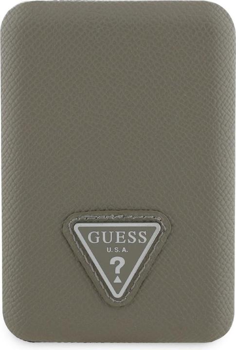Actual product image Guess Other goods Grained Triangle Power Bank with MagSafe 5000mAh 15W USB-C - Brown (5000 mAh, 15 W)