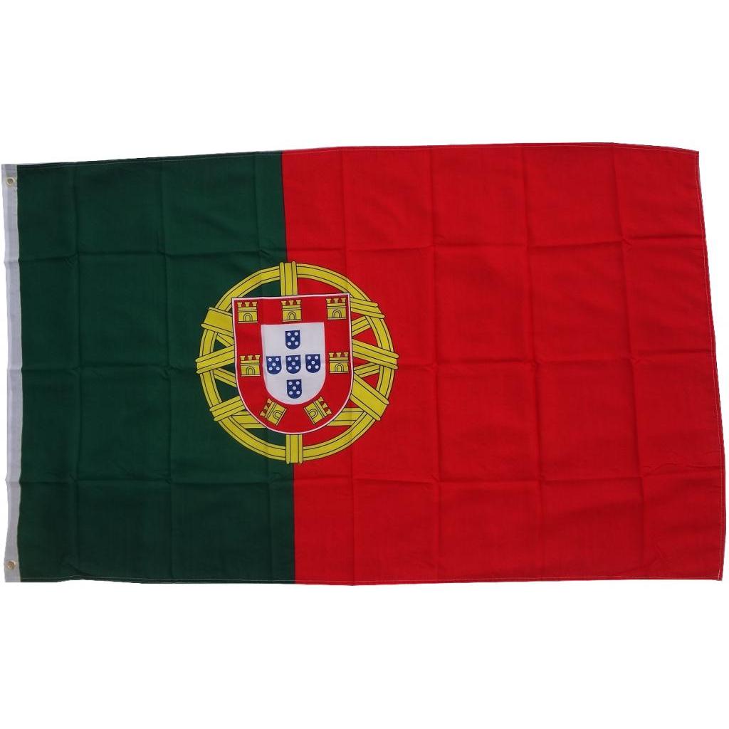 trends4cents, Fahne, XXL Fahne Portugal 250 x 150 cm Fahne mit 3 Ösen 100g/m² Stoffgewicht Hissflagge Hiss