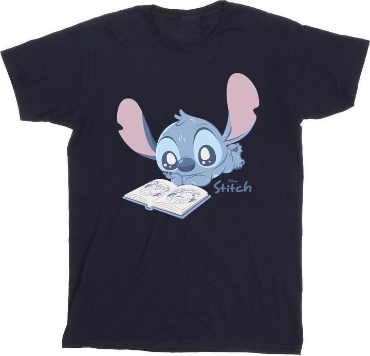 Produktbild Lilo & Stitch Reading Lying Down TShirt (M)