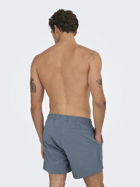 Produktbild Only & Sons Onsted Life Solid Seersucker Swim Noos (M)
