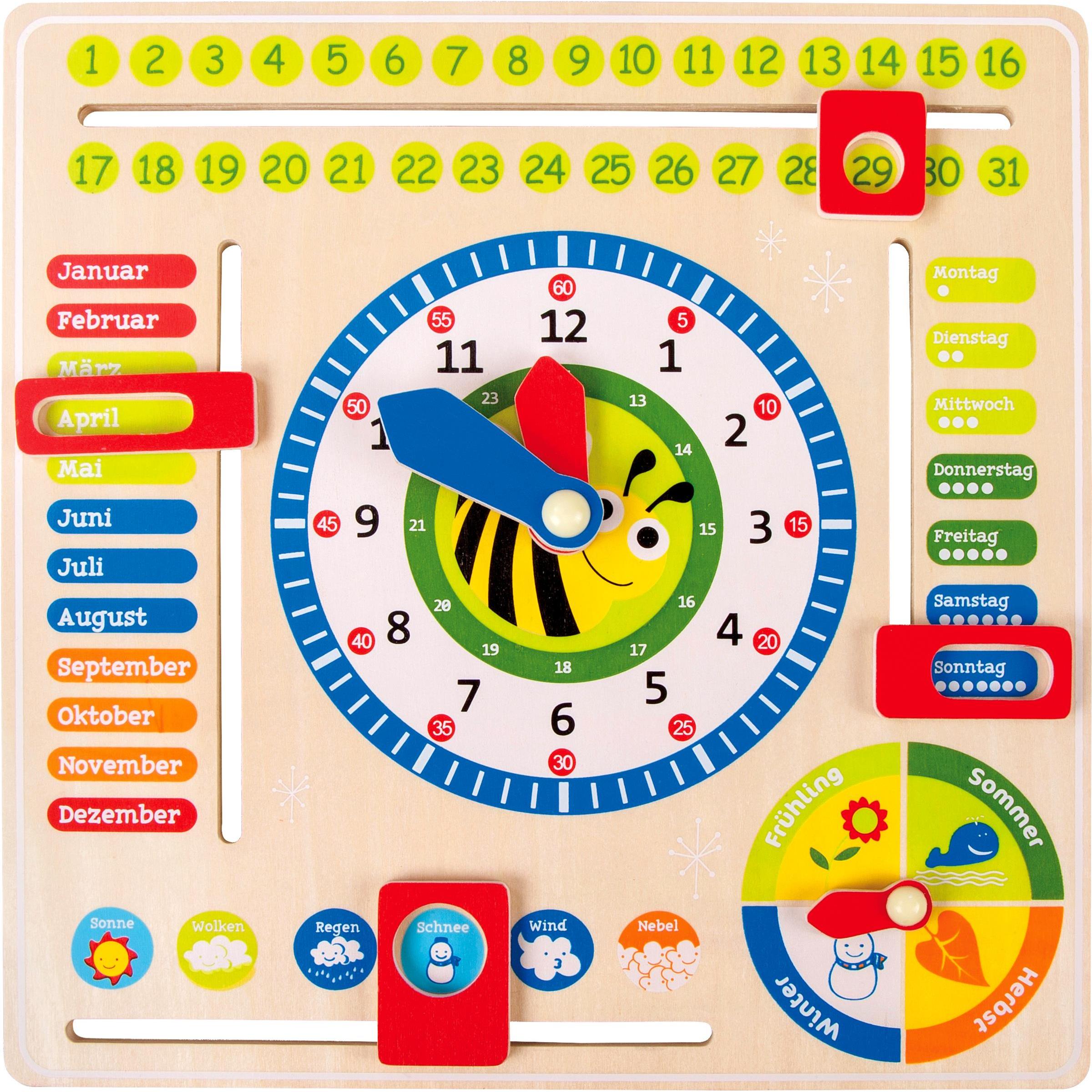 small foot Lerntafel Datum, Uhr- Jahreszeiten (Deutsch) (4765)
