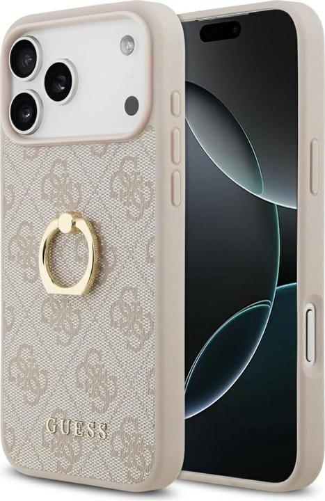 Guess Hardcase 4G Ring Stand (GUHCP17X4GMRBR) iPhone 17 Pro Max Brown  (Apple iPhone 17 Pro Max)