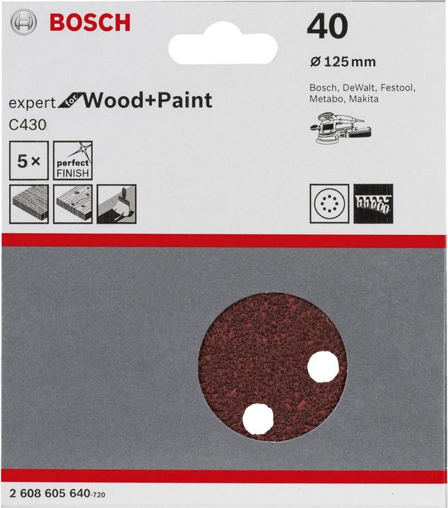 Actual product image Bosch Professional Zubehör Sanding sheet C430 (40)