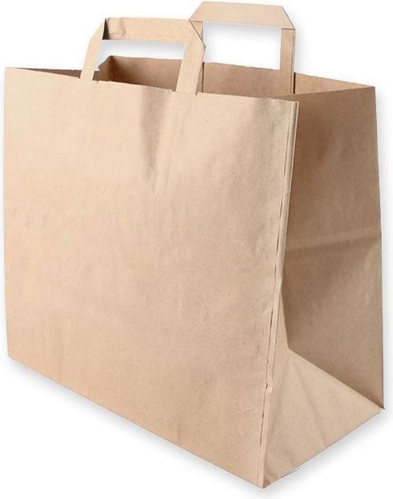 Actual product image Naturestar Paper carrier bags organic 320x170x250mm brown kraft paper PU=250 pieces (250 pcs.)