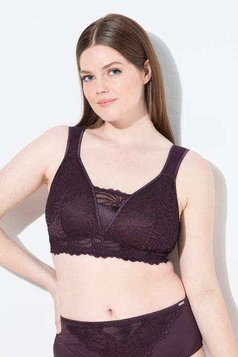 Produktbild Ulla Popken Bralette, Spitze, ohne Bügel, Cup B - F (100 B)