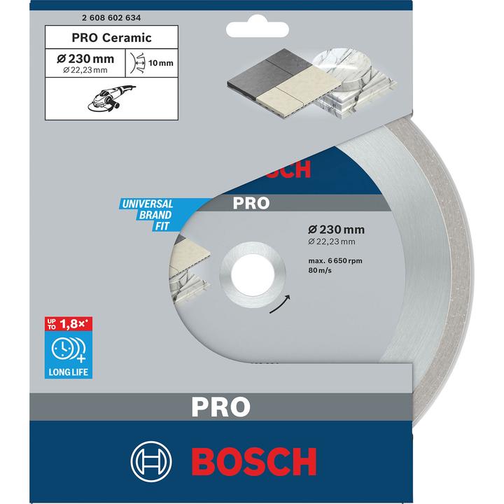 Produktbild Bosch Professional Zubehör PRO Ceramic Diamanttrennscheibe, 230 x 22,23 mm