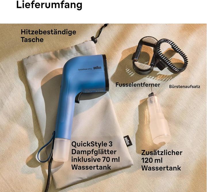 Actual product image Braun QuickStyle 3 Pro Garment Steamer (1100 W, 22 g/min)