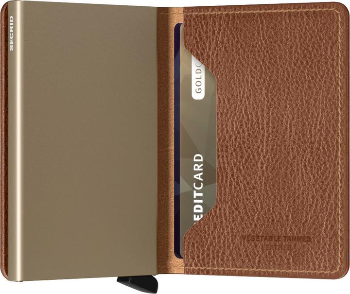 Actual product image Secrid Slimwallet Vegetable Tanned Caramello-Sand