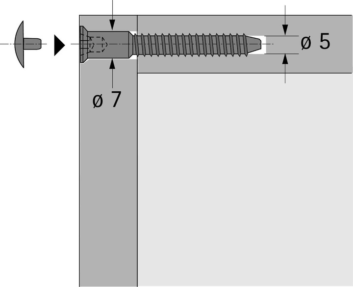 Produktbild Hettich Einteilverbinder Direkta 2 (1 Stk.)