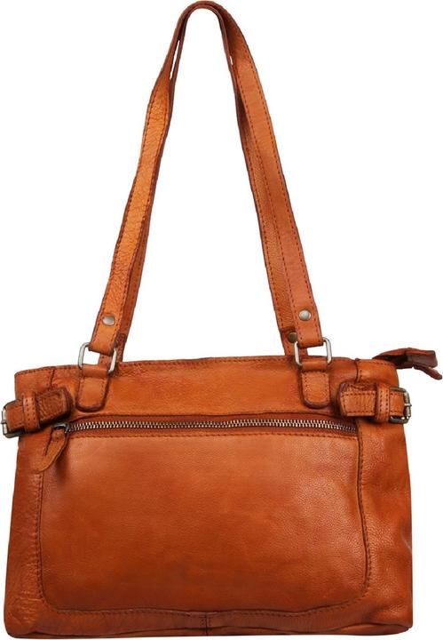 DSTRCT Small Umhängetasche / Crossbody Bag Damen - Leder - Harrington Road - Cognac