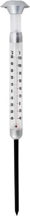Produktbild Grundig LED Solar Leuchte Aussenthermometer Erdspiess