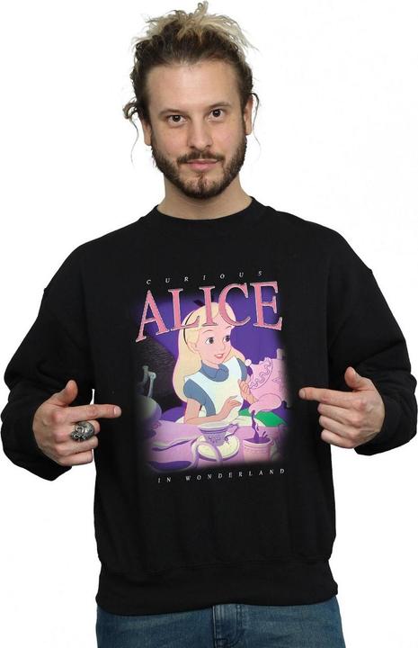 Actual product image Disney Mens Alice in Wonderland Montage Sweatshirt (L)