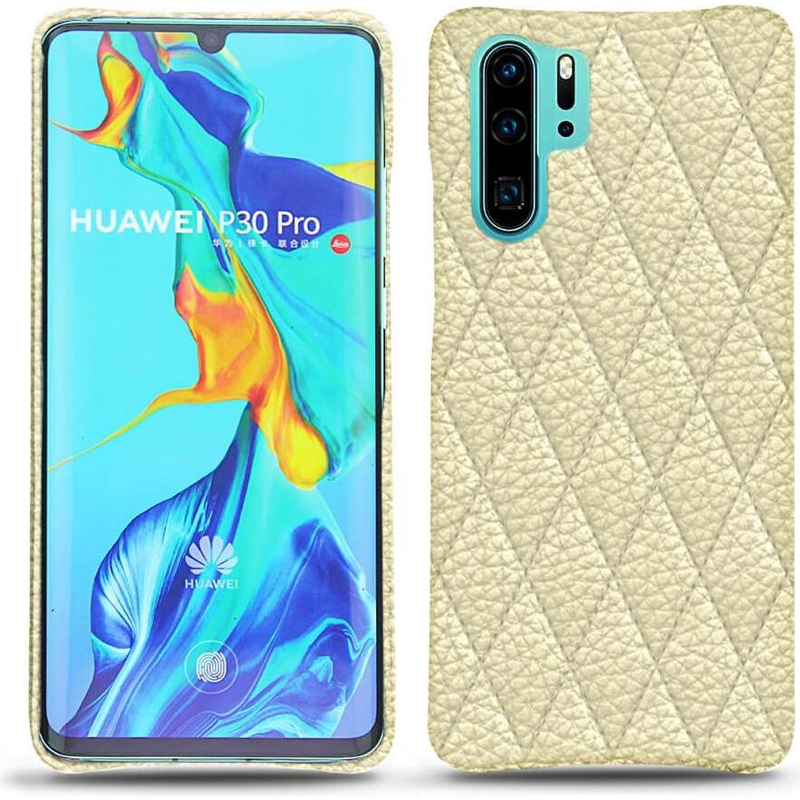 Noreve Lederschutzhülle (Huawei P30 Pro), Smartphone Hülle, Weiss