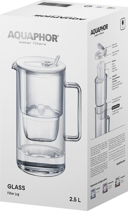 Image du produit Aquaphor Maxfor+ Water filter jug, 2.5L, glass (2.50 l)