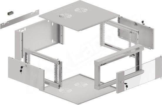 Actual product image Lanberg WFFA-5604-10S Rack 4U Wall Mounted Shelf (4 RU, 19 inch rack)