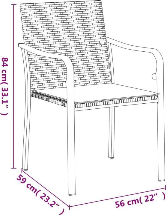 Produktbild vidaXL Garten Essgruppe