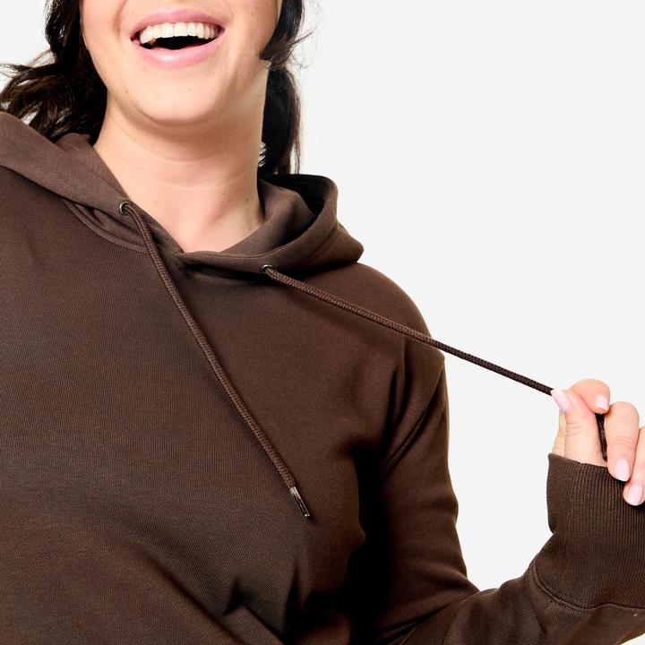 Produktbild Domyos Sweatshirt Damen mit Kapuze Baumwolle (L)