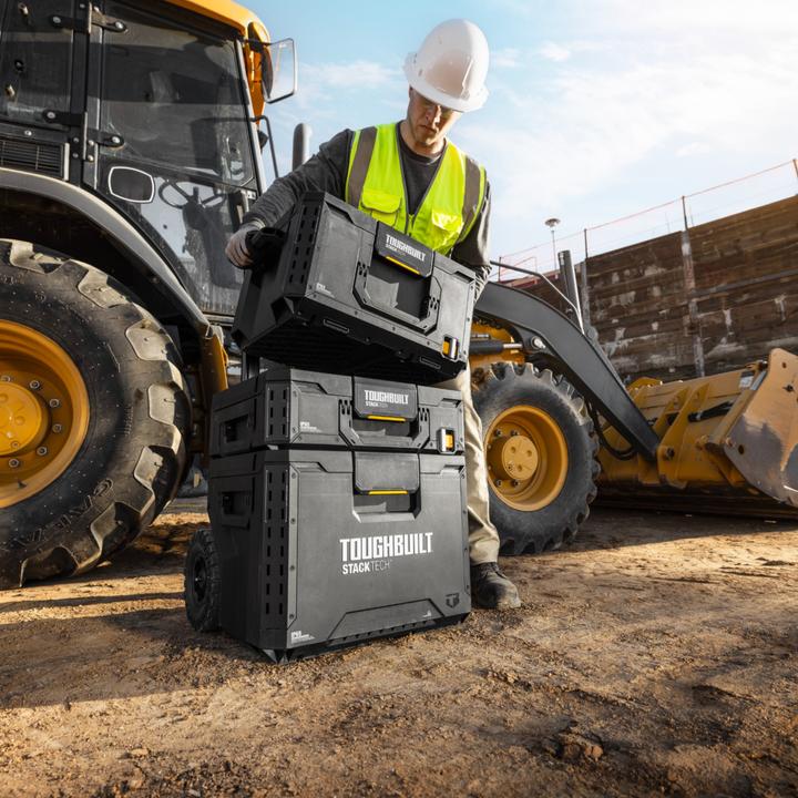 Produktbild ToughBuilt StackTech TB-B1S3-B-70R Werkzeugkisten Set mit Rollen 3 tlg. IP65 86 x 56 x 40 cm (3 x)