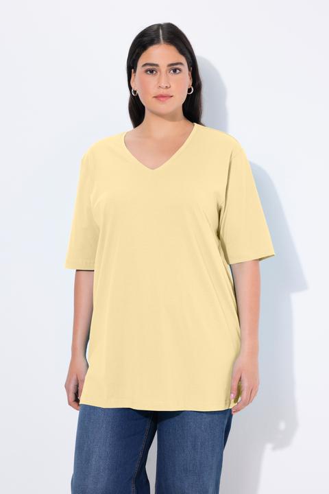 Produktbild Ulla Popken T-Shirt, Basic, Relaxed Fit, V-Ausschnitt, Halbarm (46, 48)