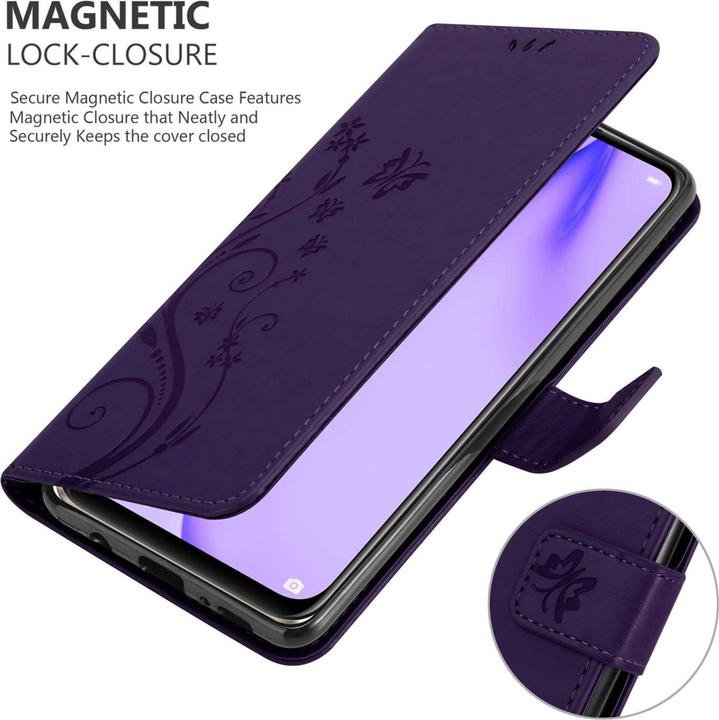 Immagine prodotto Cadorabo Custodia per Huawei P40 LITE 5G / NOVA 7 SE Flower Book (Huawei Nova 7 SE, Huawei P40 Lite 5G)