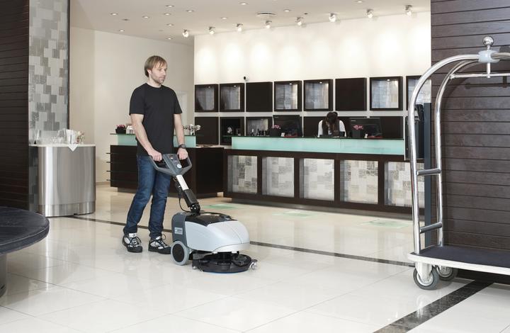 Actual product image Nilfisk SC351 Walk-behind scrubber dryer, battery-powered 1 pc. (Scrubber-dryer)
