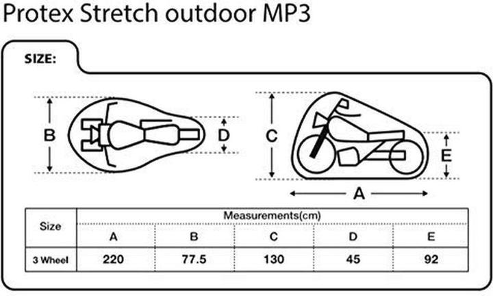 Actual product image Oxford PROTEX STRETCH Outdoor MP3