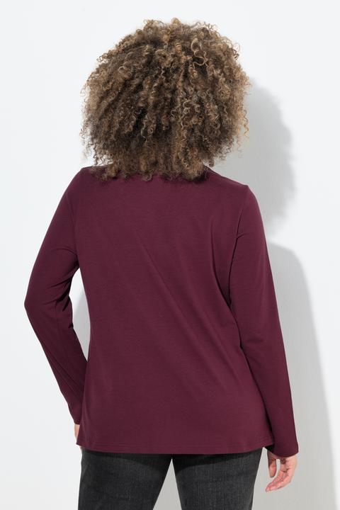Produktbild Ulla Popken Shirt, Weihnachtsmotiv, Classic, Rundhals, Langarm (60)