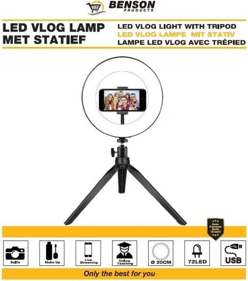 Produktbild Benson LED-Ringlicht (Ringleuchte)