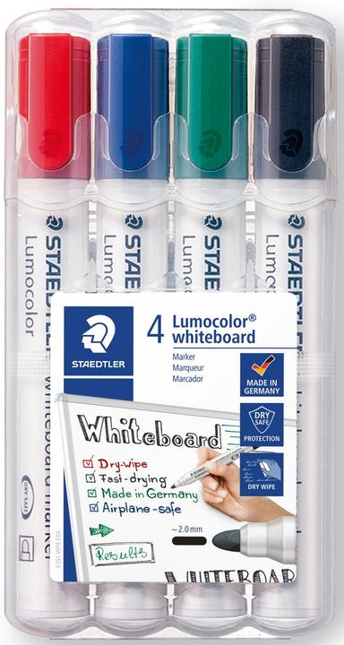 Image du produit Staedtler Marker-Set Lumocolor Weisses Brett 4 Stücke Bunt (5 Stück) (5x)