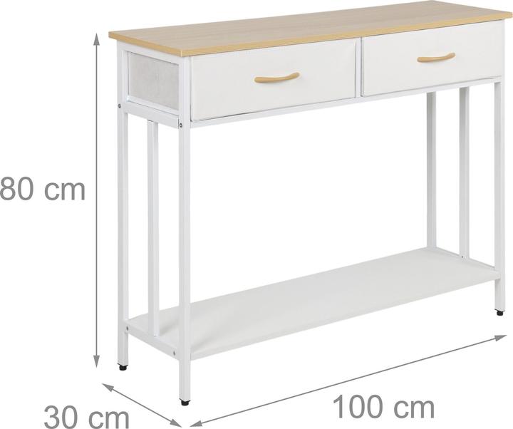 Produktbild Relaxdays Konsolentisch (100 x 30 x 80 cm)