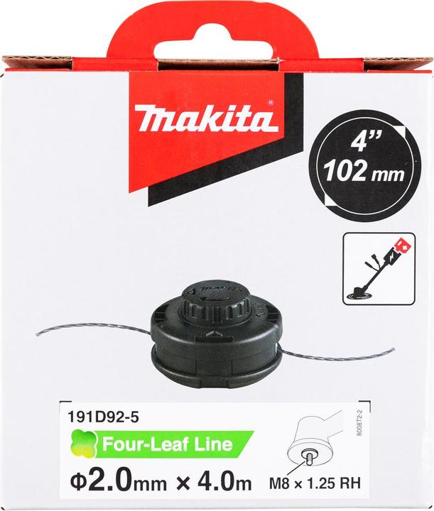 Produktbild Makita 2-Fadenkopf Tap&Go (Rasentrimmer, Trimmerfaden + Fadenspule)