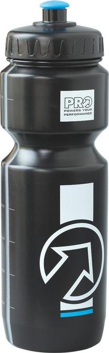 PRO Bike Gear Drinking Bottle Black 800ml Plastic, Filling Scale (0.80 l)