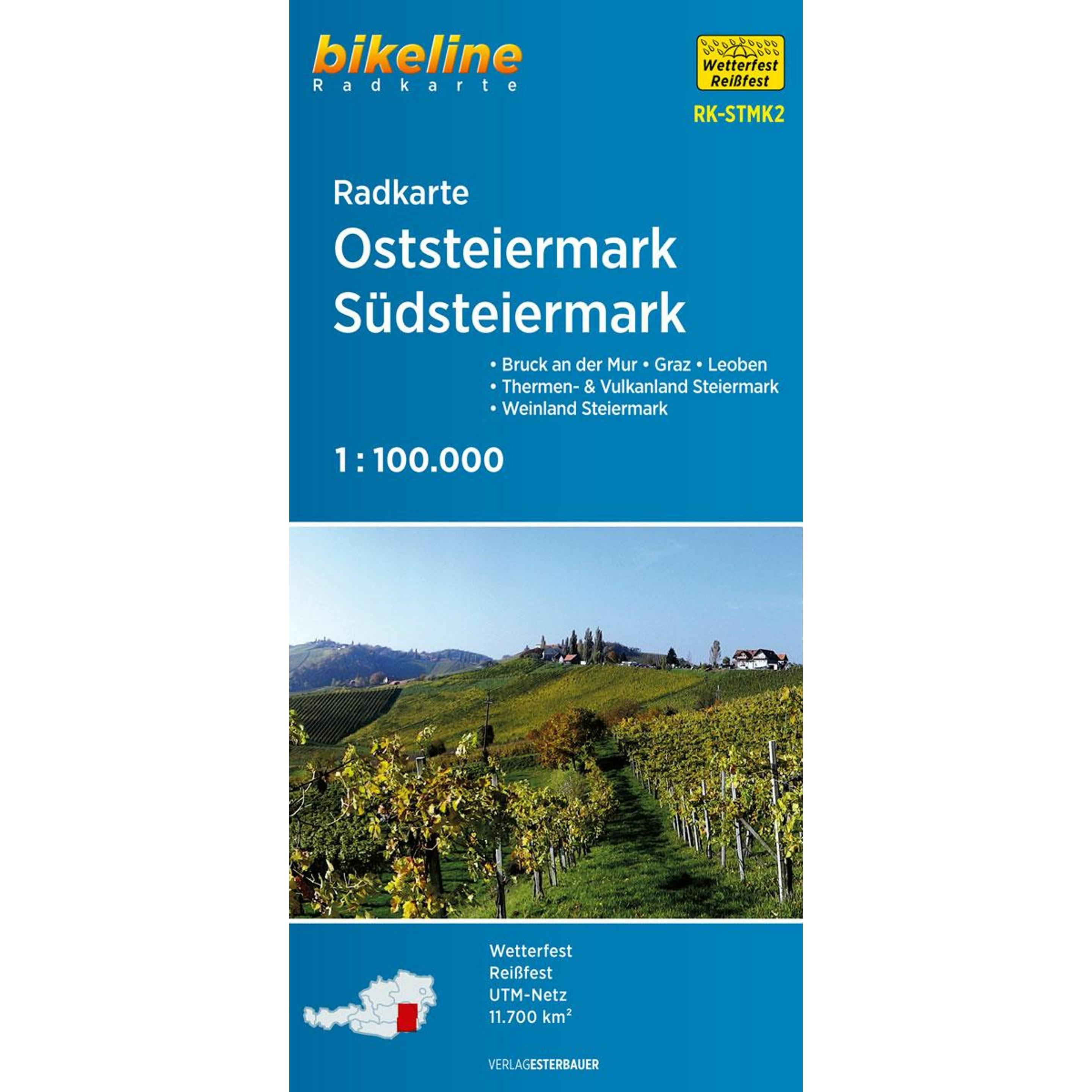 Esterbauer Radkarte Oststeiermark, Südsteiermark (35190833)