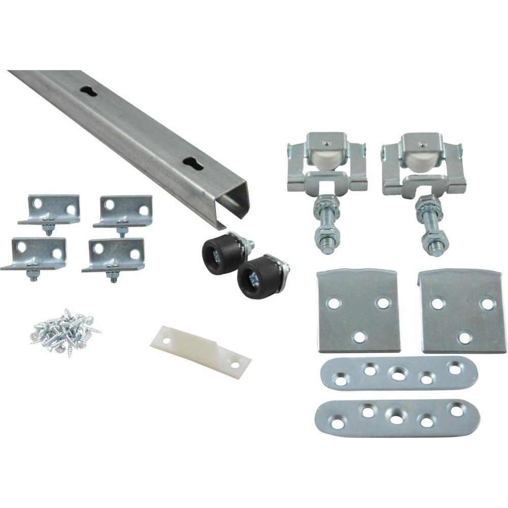 HBS, Türbeschlag + Scharnier, Zimmerschiebetürbeschlag Set 40kg 185cm