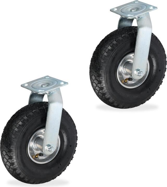 Relaxdays 2x roulettes pivotantes