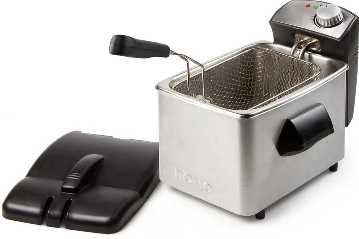 Produktbild Domo DO458FR Fritteuse, schwarz, Edelstahl