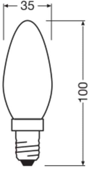Produktbild Osram Led Base Classic B (E14, 470 lm, 3x)